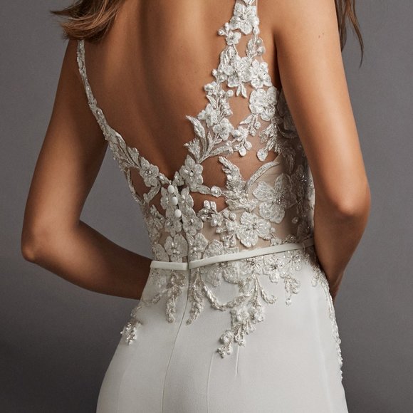 Pronovias Lwj Wedding Bridal Jumpsuit 